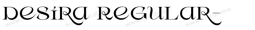 Desira Regular字体转换